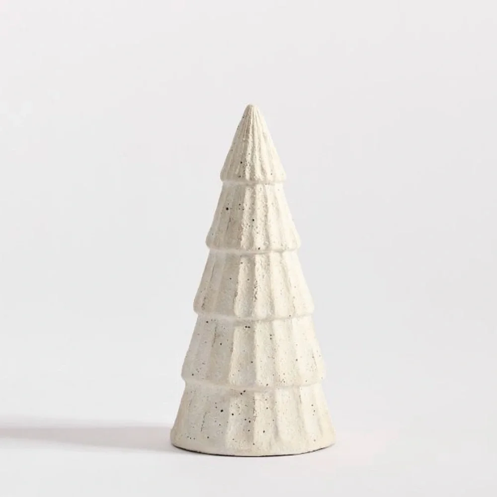 Pottery Barn Artisan Handcrafted Terracotta Medium 14” Christmas Tree NEW IN BOX